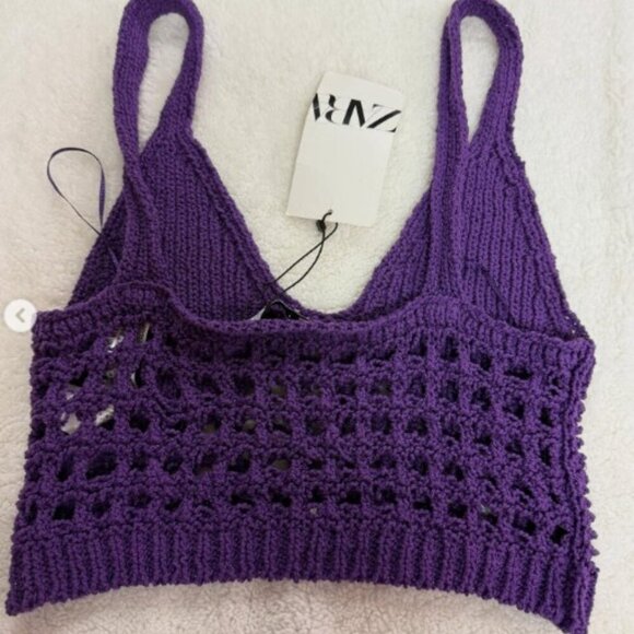 zara crochet top SIZE  L  6771/037/611 - Picture 3 of 3